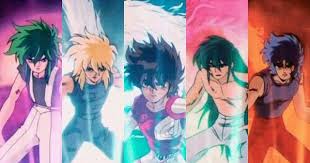 Shun Hyoga Seiya Shiryu E Ikki Cavaleiros Do Zodiaco Cavaleiros Do Zodiaco Cavaleiros Do Zodiaco Seiya Saint Seiya