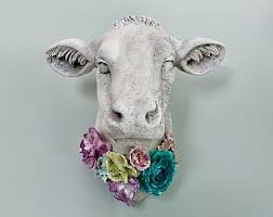 Shop modern home & lifestyle goods. Cow Wall Mount Etsy