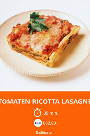 Vegetarische Tomaten Ricotta Lasagne Rezept In 2020 Rezepte Ricotta Lasagne