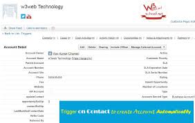Apex Trigger On Contact To Create Account Automatically And Map To Related Account Id To Contact Whenever New Contact Is Created In Salesforce Trigger To Create Account Automatically Whenever Contact Is