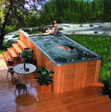 Swimming Pool Spa Backyard Pool Small Backyard Pools Swim Spa Landscaping