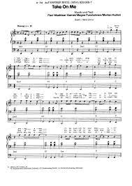 A Ha Take On Me Partituras Ukulele Music Piano Sheet Music Easy Sheet Music
