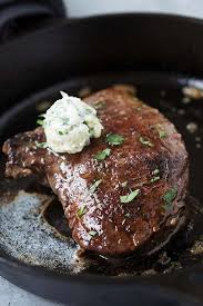Season the steak heavily with salt and pepper on all sides. Skillet Garlic Butter Steak Rasa Malaysia
