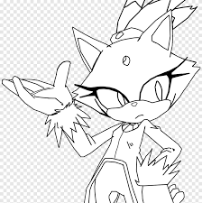 Choose the coloring page of sonic you want to paint, print and paint for your enjoyment. Blaze The Cat Sonic Generations Sphynx Cat Drawing Russian Blue Blaze Angle White Png Pngegg