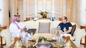 السيسي ومحمد بن سلمان يتفقدان مشروعات بقناة السويس. Ø§Ù„Ø³ÙŠØ³ÙŠ ØªÙˆØ§ÙÙ‚ ÙÙŠ Ø§Ù„Ø±Ø¤Ù‰ Ù…Ø¹ Ø§Ù„Ø£Ù…ÙŠØ± Ù…Ø­Ù…Ø¯ Ø¨Ù† Ø³Ù„Ù…Ø§Ù† Ø­ÙˆÙ„ Ø§Ù„Ù‚Ø¶Ø§ÙŠØ§ Ø§Ù„Ø¥Ù‚Ù„ÙŠÙ…ÙŠØ©