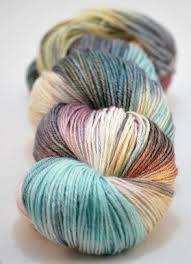 A Teal And Plum Handpainted Colourway With Olive Green Shadows With Lemon Yellow Gold Pink Reflections 50 Sup Handdyed Yarn Hand Painted Yarn Hand Dyed Yarn