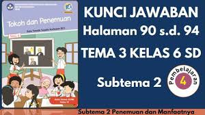 Kunci jawaban kelas 3 tema 6 halaman 98 guru ilmu sosial. Kunci Jawaban Tema 3 Kelas 6 Halaman 90 94 Subtema 2 Pembelajaran 4 Youtube