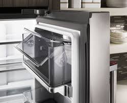 Great savings free delivery / collection on many items. Kitchenaid 23 8 Cu Ft Black Stainless Steel With Printshield Finish Counter Depth French Door Refrigerator Krfc704fbs Manhattan Appliance Sleep Source Inc
