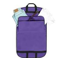 DALIX 39" Garment Bag Cover Suits Dresses Clothing Foldable Shoe Pocket in  Purple