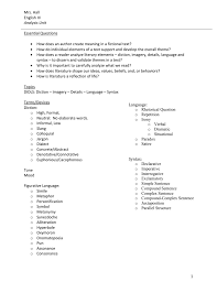 Irony is the contrast between how things seem and how they are. Tone And Mood