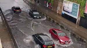 Floods are an area of study in the discipline of hydrology. London Streets Submerged As Thunderstorms Spark Flood Warnings Across Uk