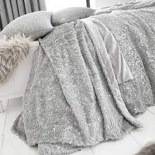 Shop wayfair for all the best faux fur king size bedding. By Caprice Vivien Silver Faux Fur Bedspread