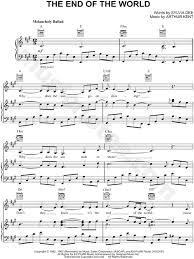 Skeeter Davis The End Of The World Sheet Music In A Major Transposable Download Print Sheet Music Skeeter Davis Violin Sheet Music