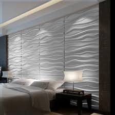 Love The 3d Wave Panels For Behind Bed In Master Accent Wall Bedroom Home Decor Bedroom Tile Bedroom