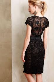 Black Lace Dress Anthro Dresses Black Cocktail Dress Panel Dress