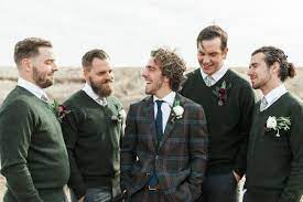 Organic Bohemian Winter Wedding Deidre Stefan Groom And Groomsmen Attire Groomsmen Outfits Casual Groomsmen Attire