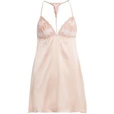 Light pink satin slip dress. Fleur Of England Lace Detail Silk Blend Satin Slip Dress 245 Liked On Polyvore Featuring Dress Satin Slip Dress Sheer Embroidered Dress Sheer Floral Dress