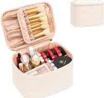 OCHEAL Bolsa de maquillaje, bolsa de maquillaje de gran capacidad para  almacenamiento vertical de cosméticos, bolsa de aseo para cuidado de la  piel, ...