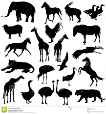 Wild Animals Silhouettes Animal Silhouette Zoo Animals