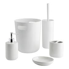 This is the section for diy enthusiasts who want to make major changes. Mainstays 5 Piece Basic Bath Accessory Set White Walmart Com Walmart Com