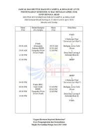 2017/2018 academic calendar (first semester). Updated Schedule Unimas Bus