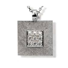 Cornflower Pendentif Or Brosse Et Diamants 0 18 Carat Diamond Bijou Jewelry