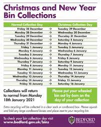 Christmas 2022 Bin Collection Christmas & New Year Bin Collection Dates 2020 – Brickhill Parish Council