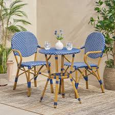 Tkc fairmont 5 piece patio wicker pub set in vanilla cream. Delacora Tkc Dpf Fai07b Fairmont Outdoor 7 Piece Conversation Set With Fade Resi