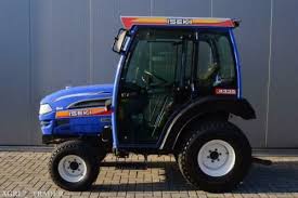 iseki th4335 hydrostaat met volglas cabine en gazonbanden cabine tractor stoel met armleuning