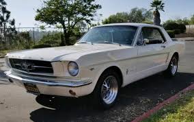 Image result for Wimbledon White 1965 Mustang