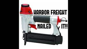 Cordless brad nailer/stapler kit, 18 gauge 2 in 1 cordless nail/staple gun with 2.0a battery, charger, 1000pcs nails and 1000pcs staples for home improvement, woodworking, worksite. Harbor Freight 18 Gauge Brad Nailer 68021 Review And Demo Youtube