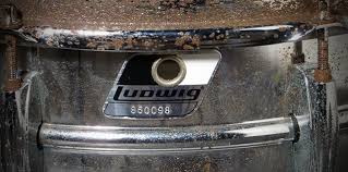 You might try gently rubbing the affected area with a little baking soda on the corner of a damp cloth. Cleaning Your Hardware Not So Modern Drummer