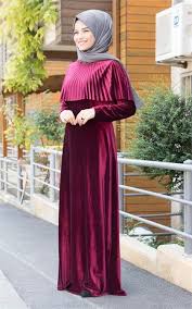 Pelerinli Kadife Elbise Bordo B1720b Elbise Elbise Modelleri Kadife