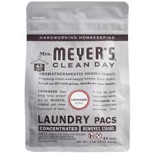 As you may know, for a product to be certified organic by the usda, at least 95 the mrs. Mrs Meyer S Clean Day 306114 Lavender 45 Count Laundry Detergent Pack 6 Case