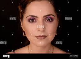 Black gold eye shadow hi-res stock photography and images