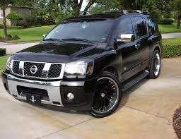 Black On Chrome Nissan Armada Mobil Kereta