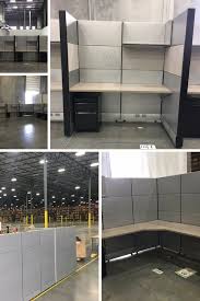 Casegoods assembly instructions printed in u.s.a. Herman Miller Ethospace Cubicles With Grey Tiles In Metal Fabric Client Was A Huge Warehouse Wanting Tall Off Office Dividers Tall Office Chairs High Walls