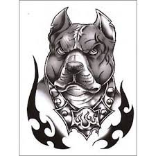 Black And White Pitbull Tattoos Classic Tough Dog Temporaray Tattoo Click Image To Review More Details This Is An Affiliate Link Pitbull Tattoo Bull Tattoos Realistic Temporary Tattoos