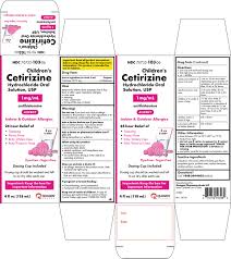 childrens cetirizine hydrochloride oral solution usp 1 mg