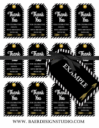 Thank You Gift Ideas For 50th Birthday Socially Distancing Party Birthday Thank You Tags Printable Etsy Birthday Thank You Thank You Tag Printable Birthday Party Favors