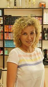 Perm With Tighter Curls In Shoulder Length Hair Tight Curly Hair Tight Curls Shoulder Length Hair