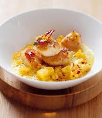 Jakobsmuscheln Mit Mango Auf Curryschaum Rezepte Jakobsmuscheln Rezept Fingerfood Vorspeisen
