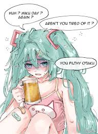 wwparasi, vocaloid, hatsune miku, 1girl, alcohol - Anime R34