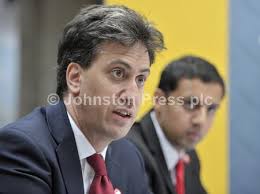 28078002-IR20140704. 02 07 14. Scottish Independence Referendum dabate.  Leader of the opposition, Labour Leader Ed Miliband paid a visits to the  National Mining Museum Scotland and Lady Victoria Coll