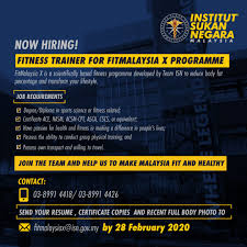 We did not find results for: Institut Sukan Negara On Twitter This Is An Exciting Opportunity To Combine A Passion For Sport And Physical Activity With Professional Expertise In Implementing National Fitness Programme Apply Now Teamisn Beyondperformance