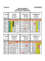Kalender Pendidikan Tahun Ajaran 2018 2019 Jawa Tengah Kurikulum Pelajaran Pendidikan Kalender Belajar