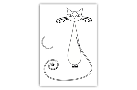 Sitting Black Cat Coloring Page Cat Coloring Page Coloring Pages Black Cat