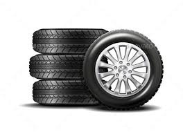 Car Tires Isolated On White Background Car Tires Car Tire