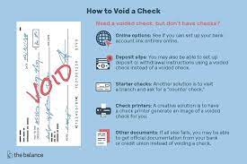 This will help you remember that the check was voided and you're not waiting for it to clear your account. How To Void A Check Set Up Payments Deposits And Investments