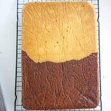 You will need a 12 by 18 baking sheet that is greased then dusted with flour. Chocolate Vanilla Sheet Cake Veena Azmanov